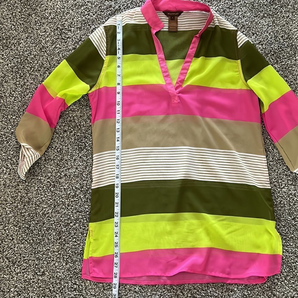 MULTIPLES Multicolored Blouse - Picture 5 of 6